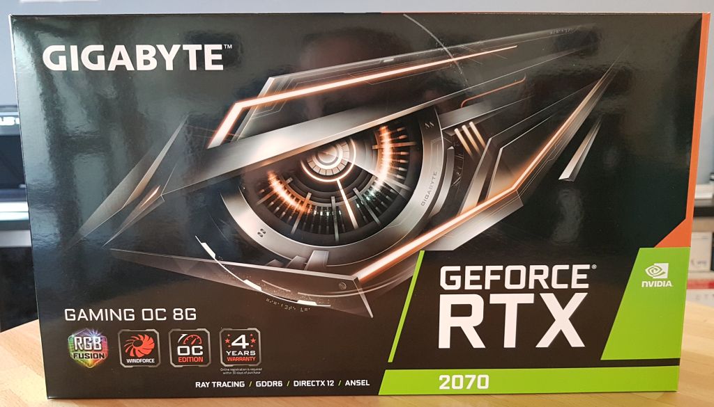 Unboxing) GIGABYTE GeForce RTX 2070 Gaming OC 8GB GDDR6 | Geeks3D