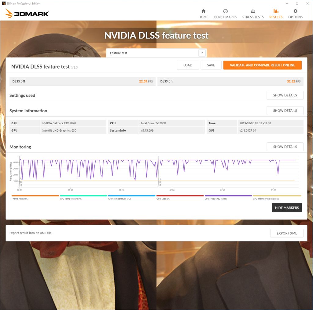 3DMark NVIDIA DLSS feature test adds DLSS 3 support. · 3DMark