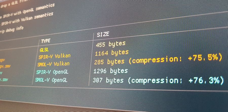 GLSL to SPIR-V / SMOL-V Utility - Made with GeeXLab
