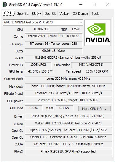 Nvidia 2025 geforce 451.48