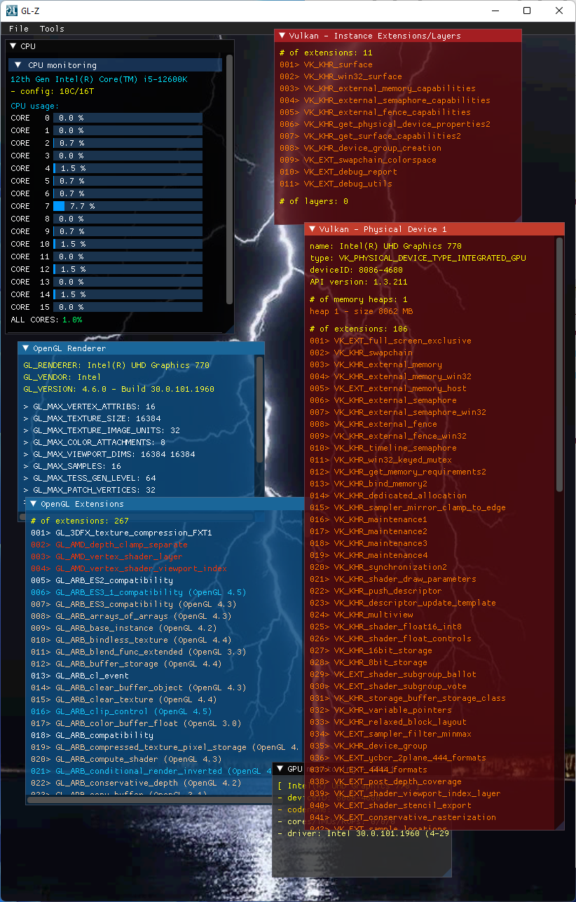 Intel UHD Graphics driver - GL-Z