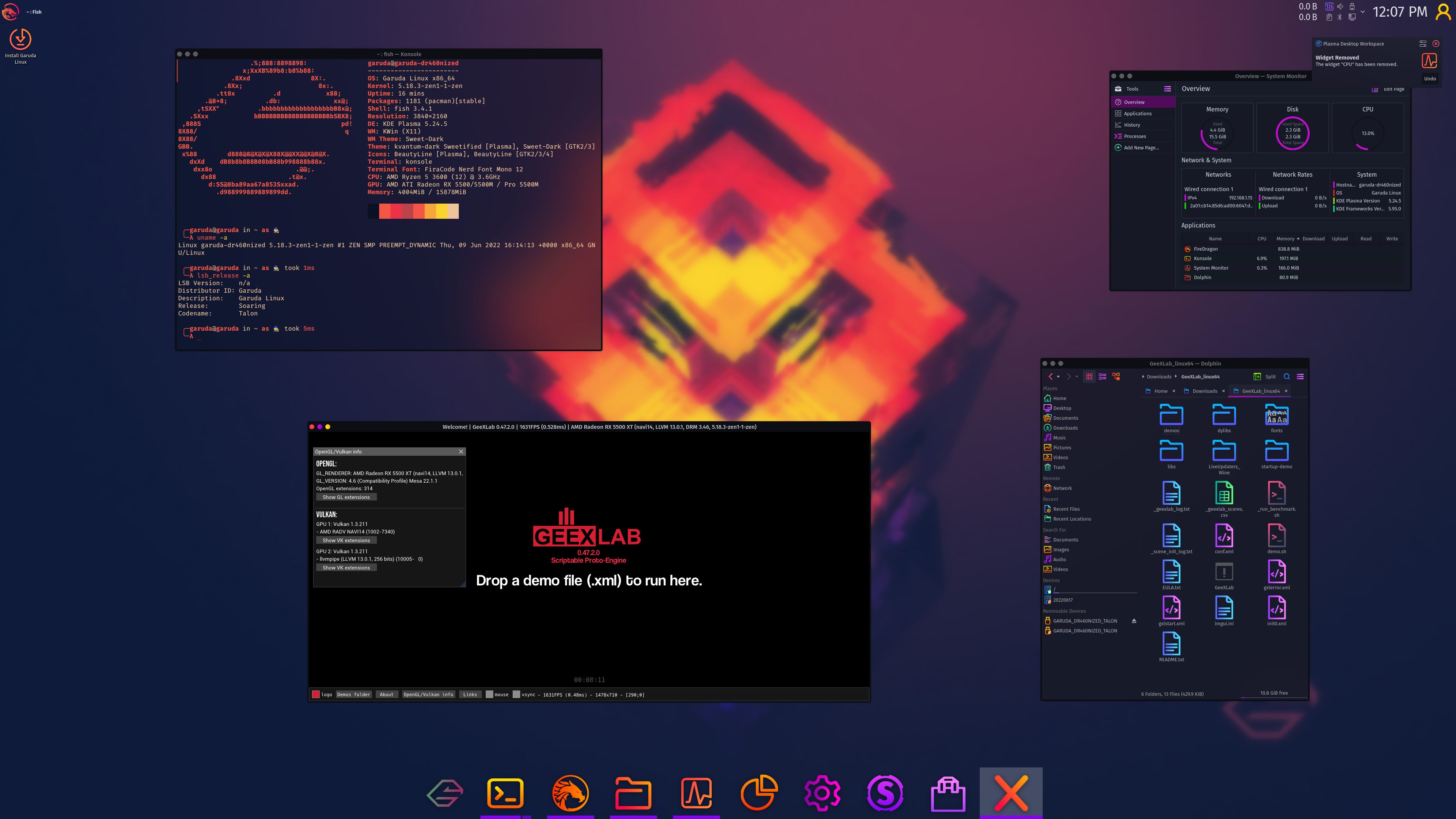 GeeXLab - Garuda Linux