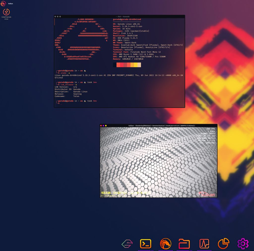 GeeXLab - Garuda Linux